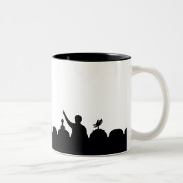 MST3K Silhouette-Mok Tweekleurige Koffiemok