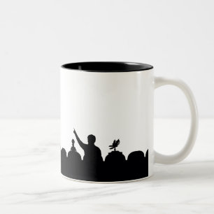 MST3K Silhouette-Mok Tweekleurige Koffiemok
