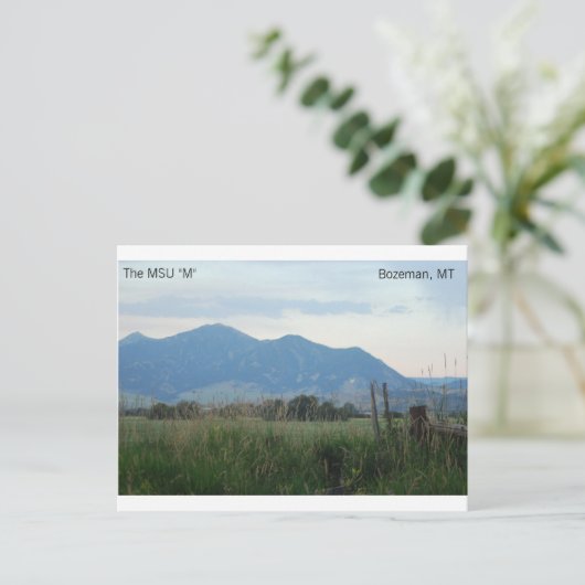 MSU "M"-briefkaart Briefkaart (Staand voorkant)