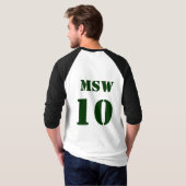 MSW - Als je een maatschappelijk werker was T-shirt (Achterkant volledig)