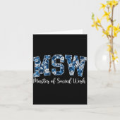 Msw master in sociaal werk afstuderen msw afgestud kaart (Gele Bloem)