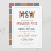 MSW Master of Social Work Afstuderen Kaart (Voorkant / Achterkant)