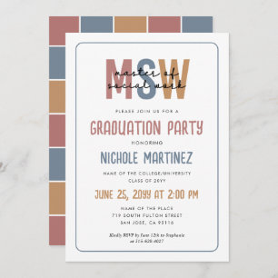 MSW Master of Social Work Afstuderen Kaart