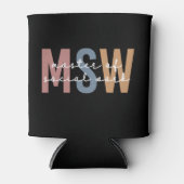 MSW Master of Social Work Retro Afstuderen Blikjeskoeler (Voorkant)