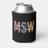 MSW Master of Social Work Retro Afstuderen Blikjeskoeler (Blikje Achterkant)