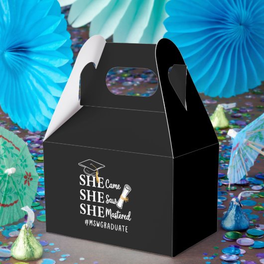 MSW Master’s Degree Master of Social Work Graduate Bedankdoosjes (Feest)