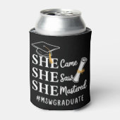 MSW Masterdiploma Master Sociaal Werk Afgestudeerd Blikjeskoeler (Blikje Voorkant)
