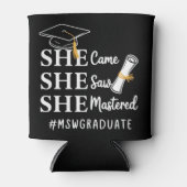 MSW Masterdiploma Master Sociaal Werk Afgestudeerd Blikjeskoeler (Voorkant)