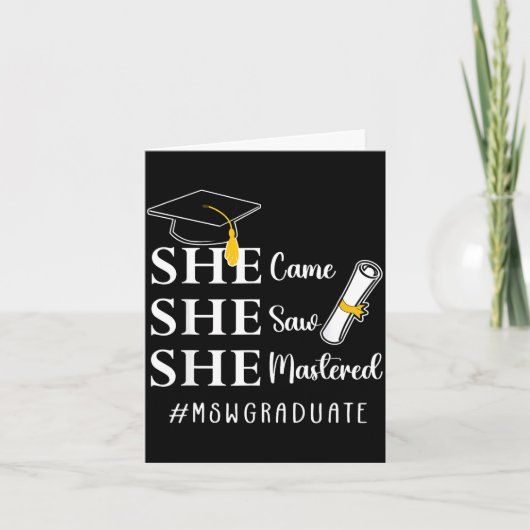 Msw masterdiploma master sociaal werk kaart (Voorkant)
