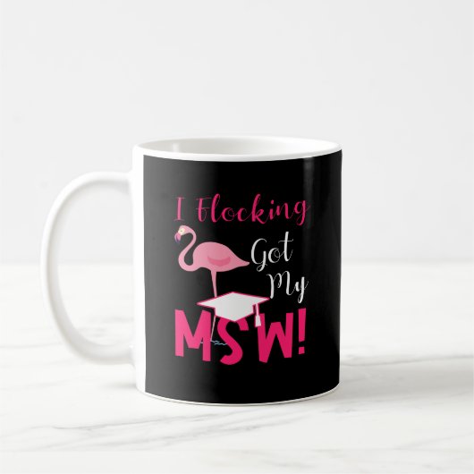 MSW Masters Social Work Afstuderen Gift 2021 Funny Koffiemok (Links)