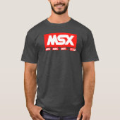 MSX Logo - Vintage Retro Computer T-shirt (Voorkant)