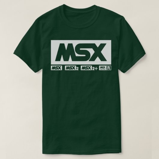 MSX Logos  Retro Computer T-shirt (Design voorkant)