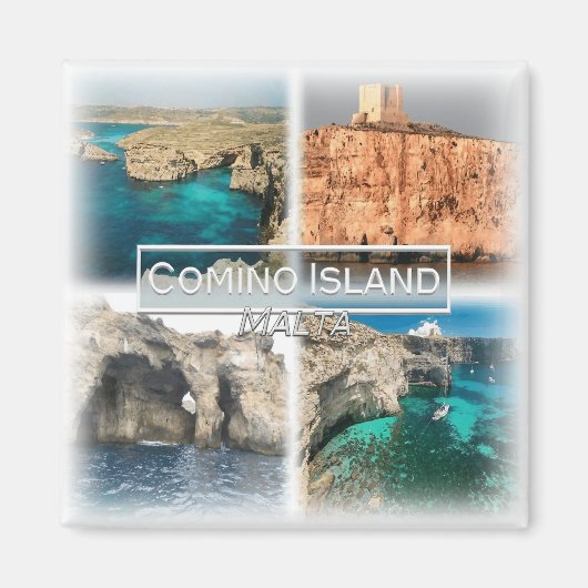 MT0014 Europe, Malta, Comino, koelkast Magneet (Voorkant)