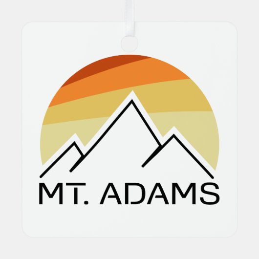Mt. Adams Retro Metalen Ornament (Voorkant)