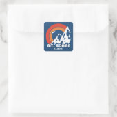 Mt. Adams Sun Eagle Vierkante Sticker (Tas)