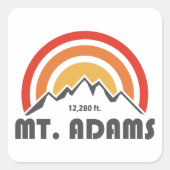 Mt. Adams Vierkante Sticker (Voorkant)
