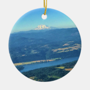 Mt. Adams, Washington Keramisch Ornament