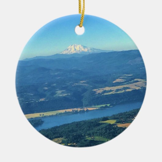 Mt. Adams, Washington Keramisch Ornament (Voorkant)