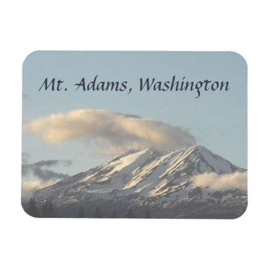 Mt. Adams, Washington met Cloud Photo Magneet (Horizontaal)