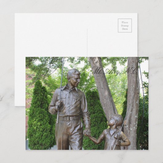 Mt Airy North Carolina Mayberry-Briefkaart Briefkaart (Voorkant / Achterkant)