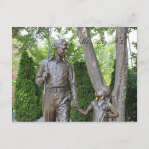 Mt Airy North Carolina Mayberry-Briefkaart Briefkaart