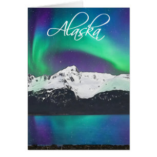 Mt. Alice Aurora Alaska - 5 "x 7" Art Kaart