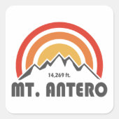 Mt. Antero Vierkante Sticker (Voorkant)