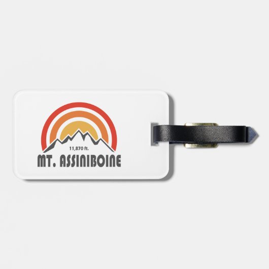 Mt. Assiniboine Bagagelabel (Achterkant horizontaal)
