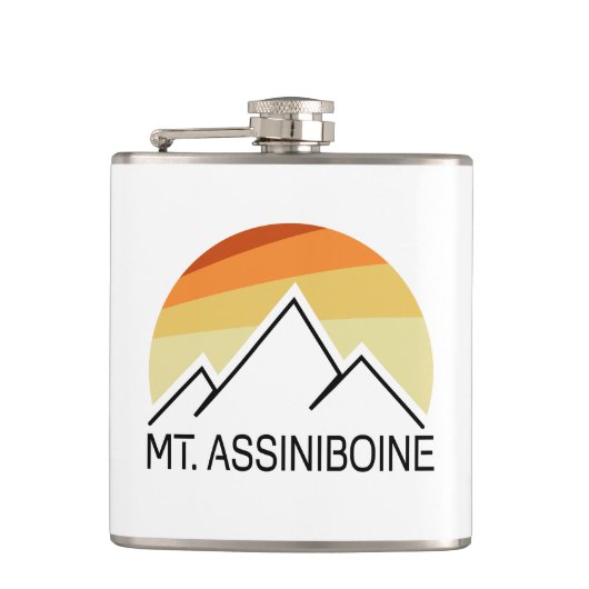 Mt. Assiniboine Retro Heupfles (Voorkant)