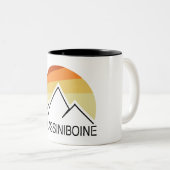 Mt. Assiniboine Retro Tweekleurige Koffiemok (Voorkant rechts)