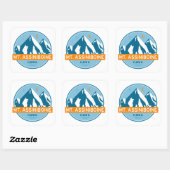 Mt. Assiniboine Stars Maan Vierkante Sticker (Vel)