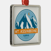 Mt. Assiniboine Stars Moon Metalen Ornament (Rechts)