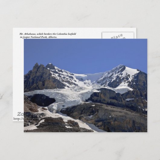 Mt. Athabasca Post Card Briefkaart (Voorkant / Achterkant)