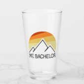 Mt. Bachelor Oregon Retro Glas (Voorkant)