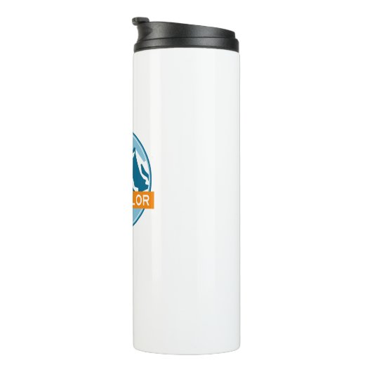 Mt. Bachelor Oregon Stars Moon Thermosbeker (Geroteerd rechts)