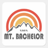 Mt. Bachelor Vierkante Sticker (Voorkant)