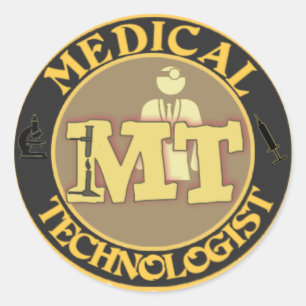 MT BADGE LOGO - MEDISCHE TECHNOLOGIST - LABORATORI RONDE STICKER