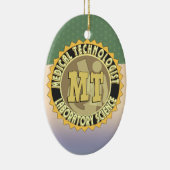 MT BADGE MEDISCHE TECHNOLOGIST - LABORATORIUM KERAMISCH ORNAMENT (Rechts)
