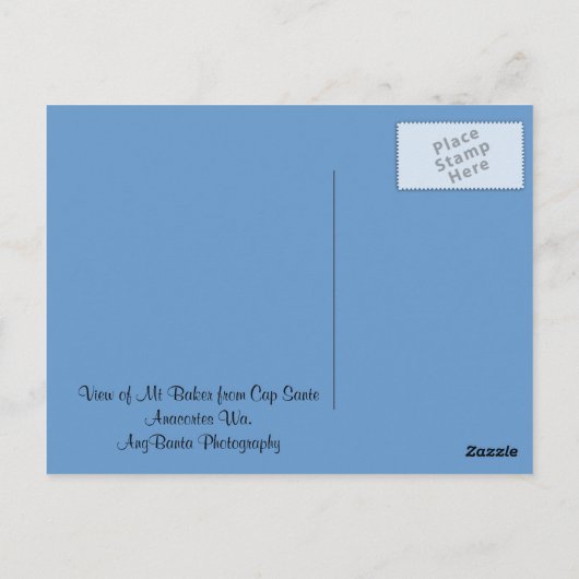 Mt. Baker Briefkaart (Achterkant)