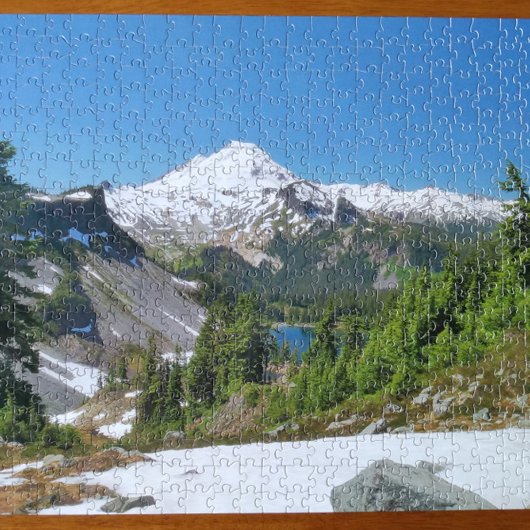 Mt. Baker en Alpine Lake Photo Puzzle Legpuzzel