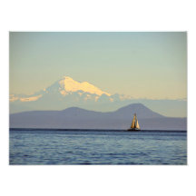 Mt. Baker en Sailboat - Puget Sound, Washington