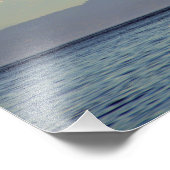 Mt. Baker en Sailboat - Puget Sound, Washington Foto Afdruk (Hoek)