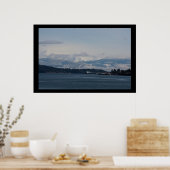 Mt. Baker, Guemes Island en Rosario Strait Poster (Keuken)