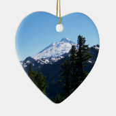 Mt Baker in de zomer Keramisch Ornament (Rechts)