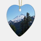 Mt Baker in de zomer Keramisch Ornament (Links)
