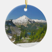 Mt. Baker Landscape Photo Circle Ornament (Voorkant)