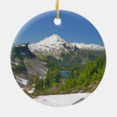 Mt. Baker Landscape Photo Circle Ornament (Achterkant)