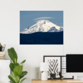 MT Baker met cloud Poster (Thuiskantoor)