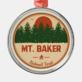 Mt. Baker National Forest Metalen Ornament (Voorkant)