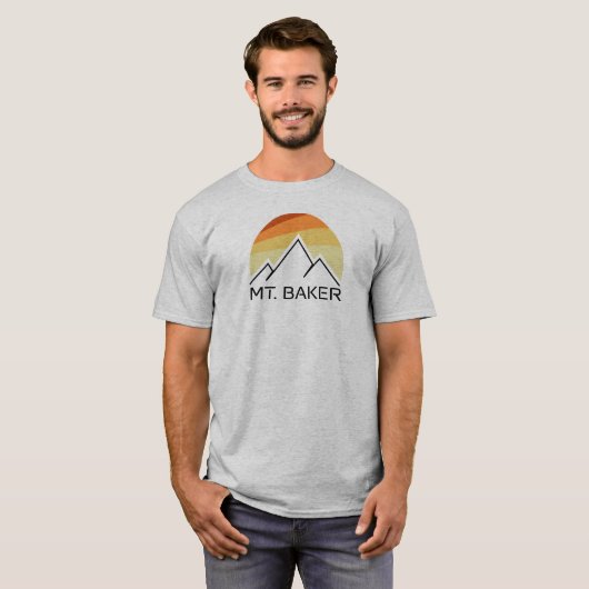 Mt. Baker Retro T-shirt (Voorkant volledig)